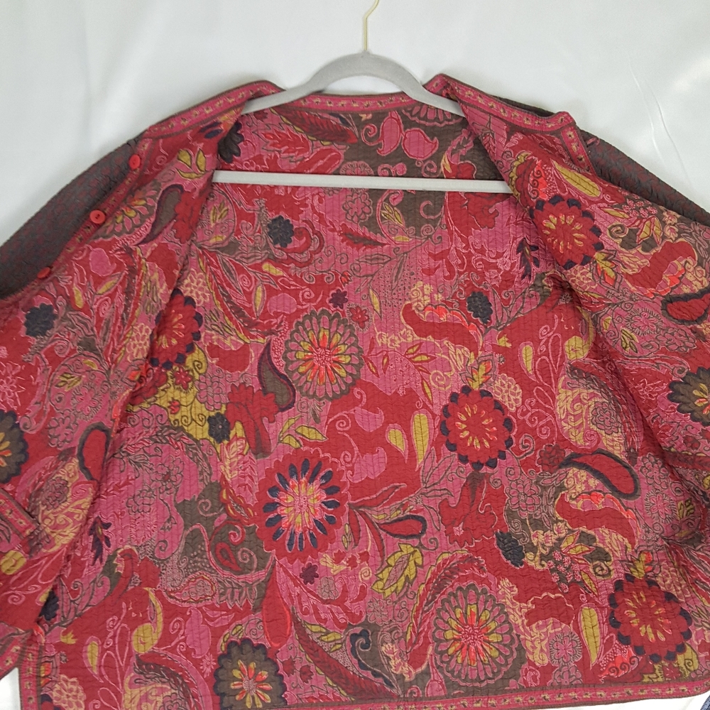 Norm Thompson quilted reversible jacket - Picture 7 of 8